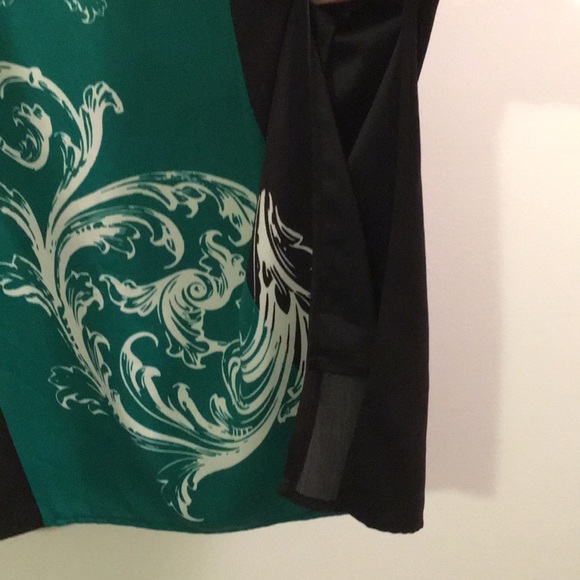 GILI black green paisley print skirt 8 NWOT - Picture 4 of 8